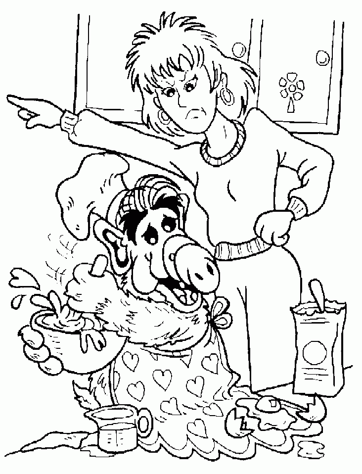 Alf Coloring Pages TV Film alf UmTqE Printable 2020 00017 Coloring4free