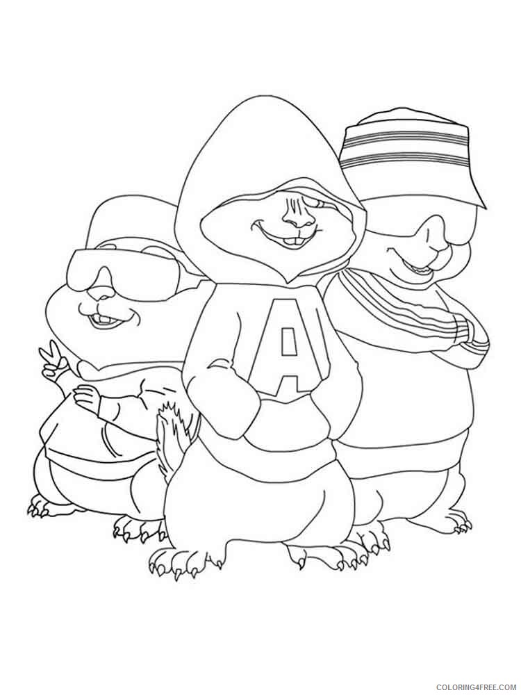 Alvin and the Chipmunks Coloring Pages TV Film Alvin and the Chipmunks 19 Printable 2020 00077 Coloring4free