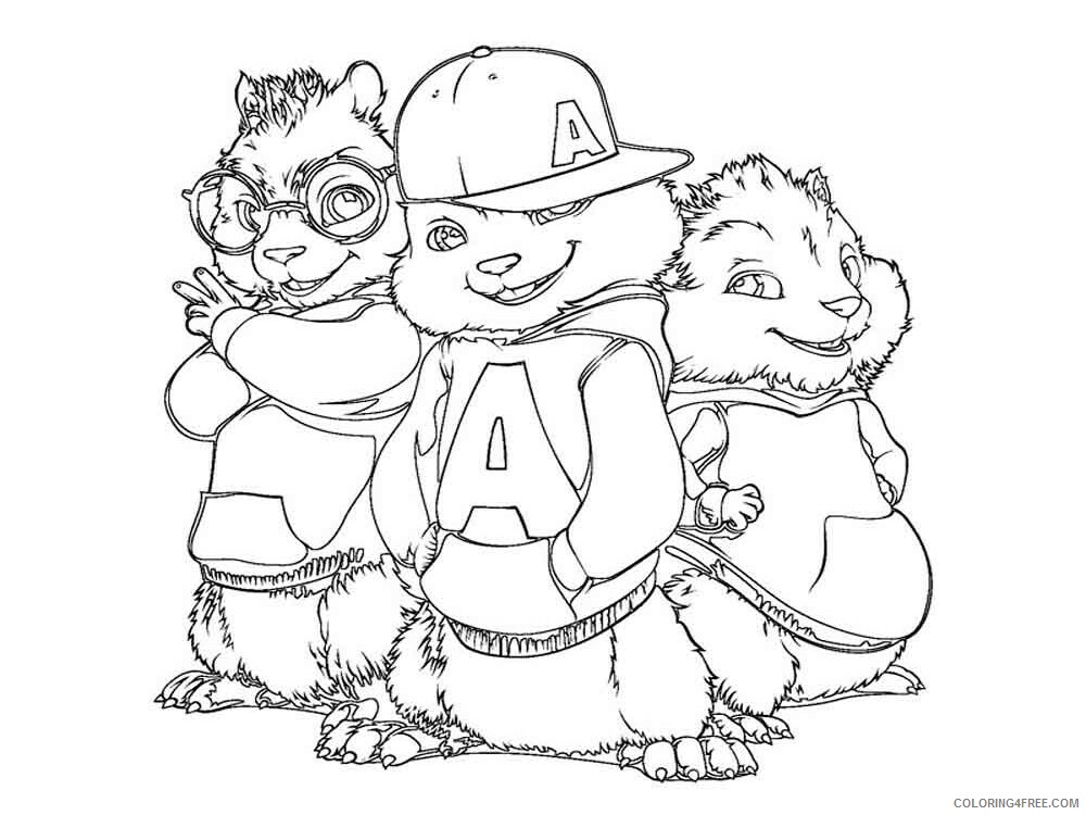 Alvin and the Chipmunks Coloring Pages TV Film Alvin and the Chipmunks 2 Printable 2020 00078 Coloring4free