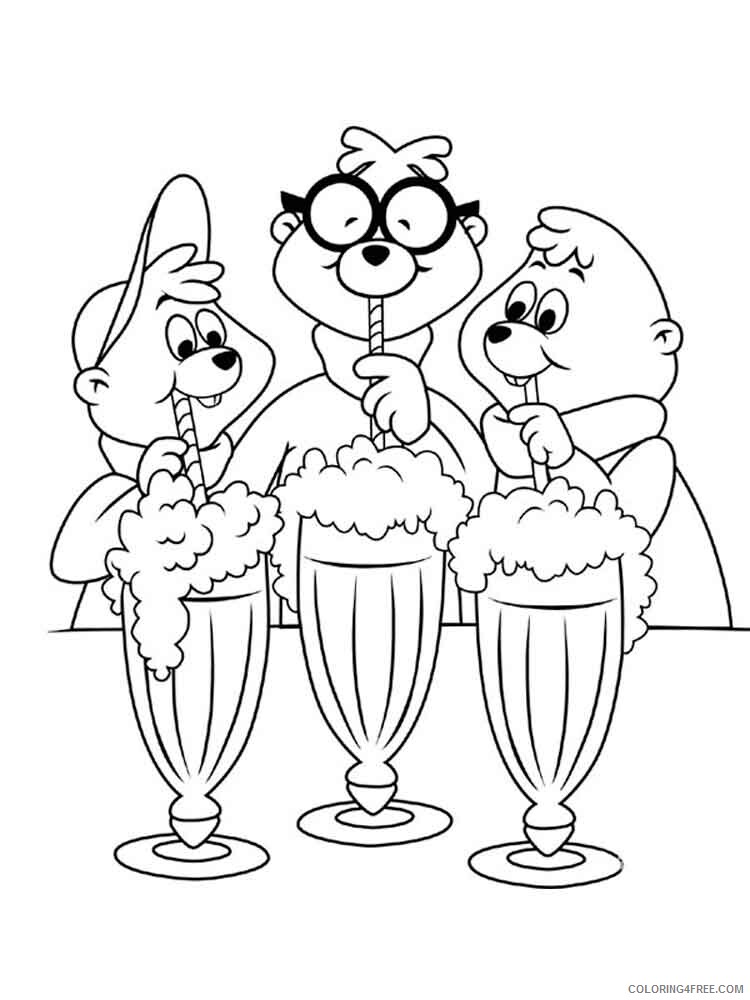 Alvin and the Chipmunks Coloring Pages TV Film Alvin and the Chipmunks 4 Printable 2020 00081 Coloring4free