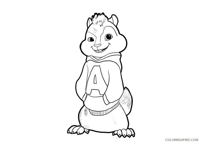 Alvin and the Chipmunks Coloring Pages TV Film Alvin and the chipmunks Printable 2020 00070 Coloring4free