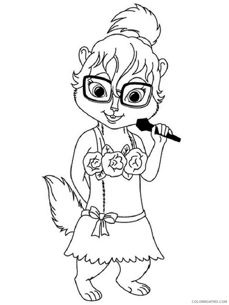 Alvin and the Chipmunks Coloring Pages TV Film alvin chipettes 1 Printable 2020 00086 Coloring4free