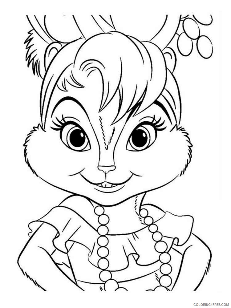 Alvin and the Chipmunks Coloring Pages TV Film alvin chipettes 4 Printable 2020 00089 Coloring4free
