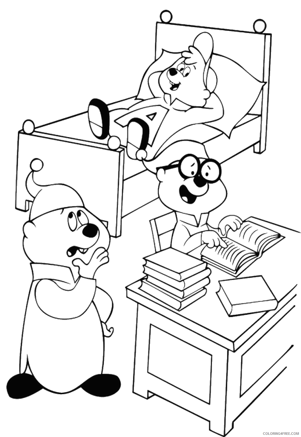 Alvin and the Chipmunks Coloring Pages TV Film alvin_cl_1 Printable 2020 00049 Coloring4free