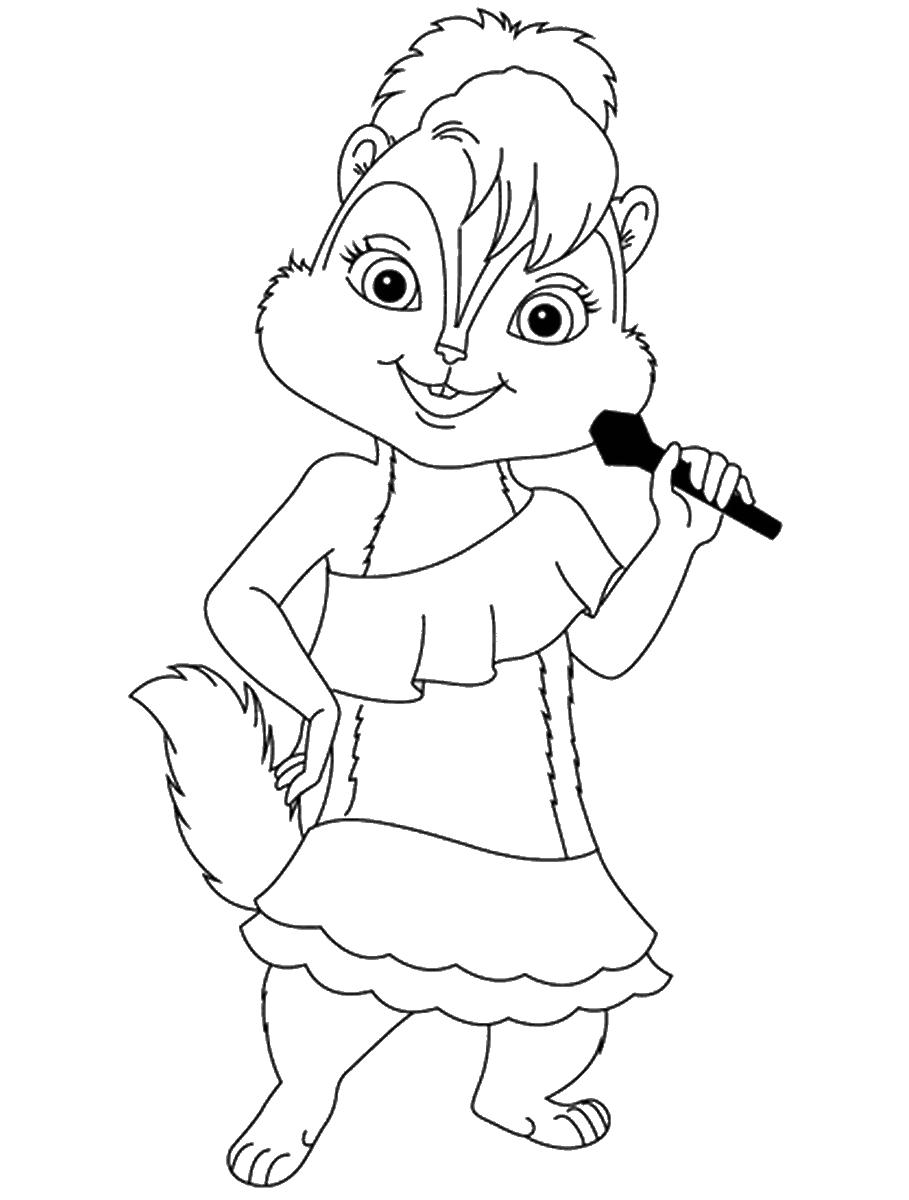 Alvin and the Chipmunks Coloring Pages TV Film alvin_cl_15 Printable 2020 00055 Coloring4free