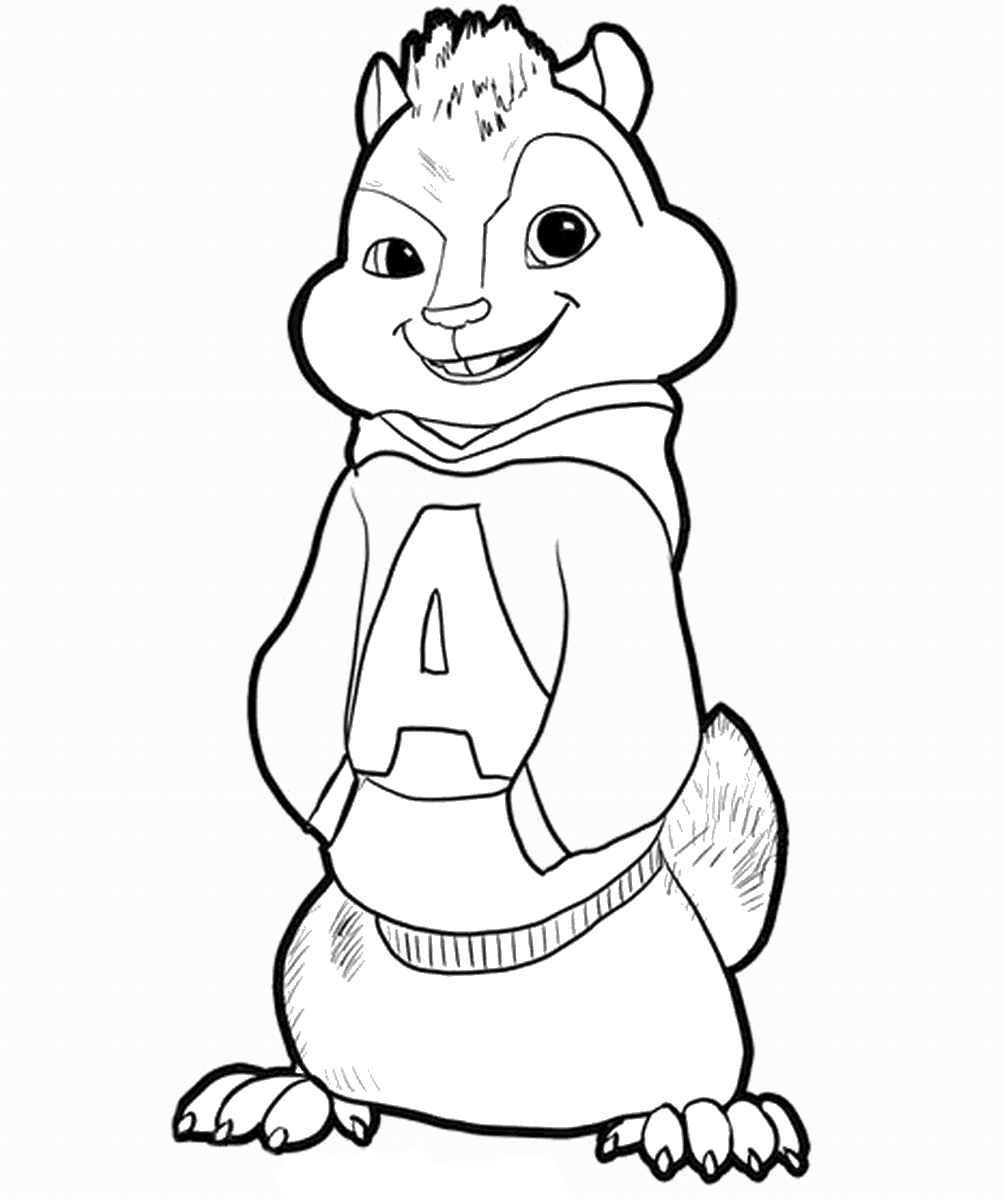 Alvin and the Chipmunks Coloring Pages TV Film alvin_cl_6 Printable 2020 00064 Coloring4free