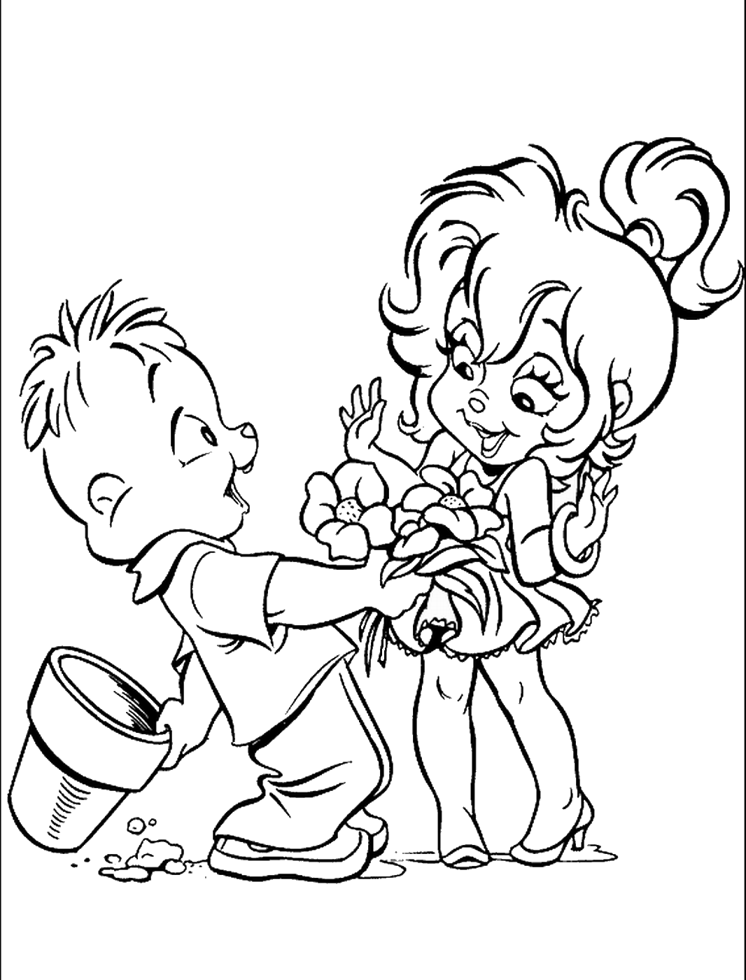 Alvin and the Chipmunks Coloring Pages TV Film alvin_cl_7 Printable 2020 00065 Coloring4free