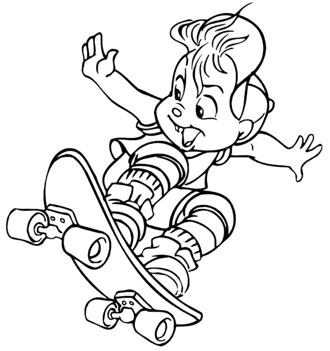 Alvin and the Chipmunks Coloring Pages TV Film alvin_cl_8 Printable 2020 00066 Coloring4free