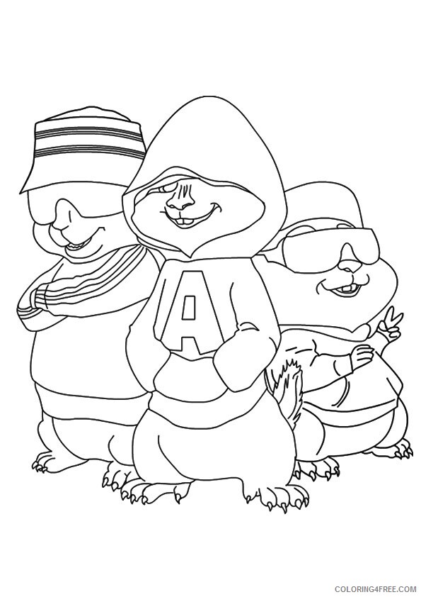 Alvin and the Chipmunks Coloring Pages TV Film close eyes 2020 00041 Coloring4free