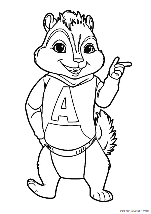 Alvin and the Chipmunks Coloring Pages TV Film cool alvin Printable 2020 00047 Coloring4free