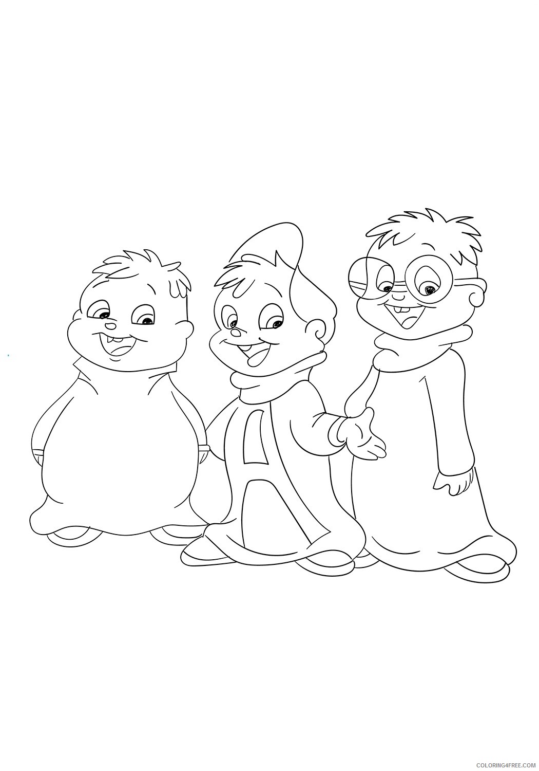 Alvin and the Chipmunks Coloring Pages TV Film laughing Printable 2020 00042 Coloring4free