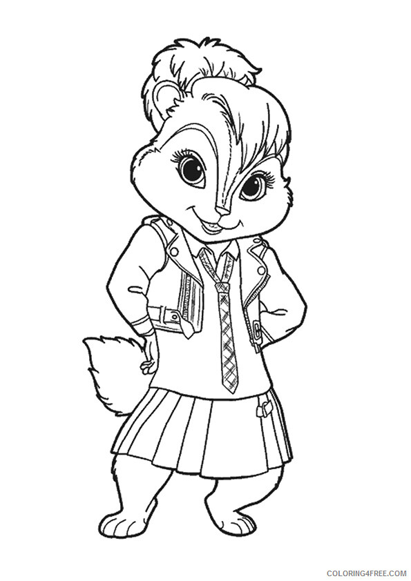 Alvin and the Chipmunks Coloring Pages TV Film uniform Printable 2020 00044 Coloring4free