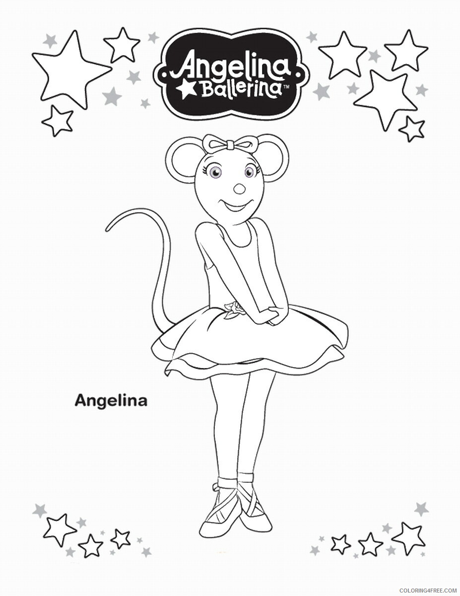 Angelina Ballerina Coloring Pages TV Film Angelina_Ballerina_cl05 Printable 2020 00120 Coloring4free