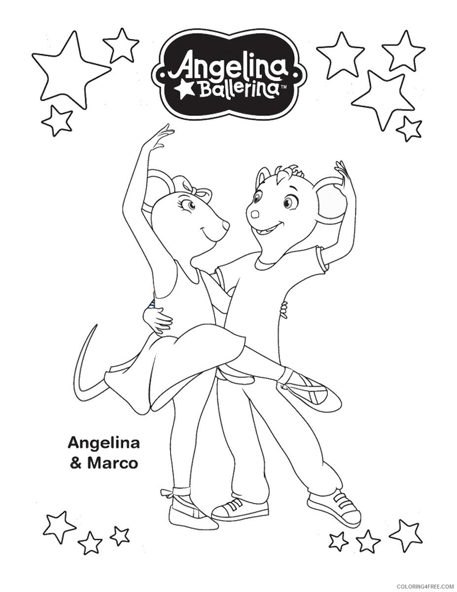Angelina Ballerina Coloring Pages TV Film Angelina_Ballerina_cl06 Printable 2020 00121 Coloring4free