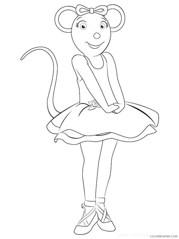 Angelina Ballerina Coloring Pages TV Film angelina ballerina 10 Printable 2020 00128 Coloring4free