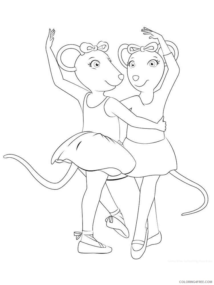 Angelina Ballerina Coloring Pages TV Film angelina ballerina 13 Printable 2020 00131 Coloring4free