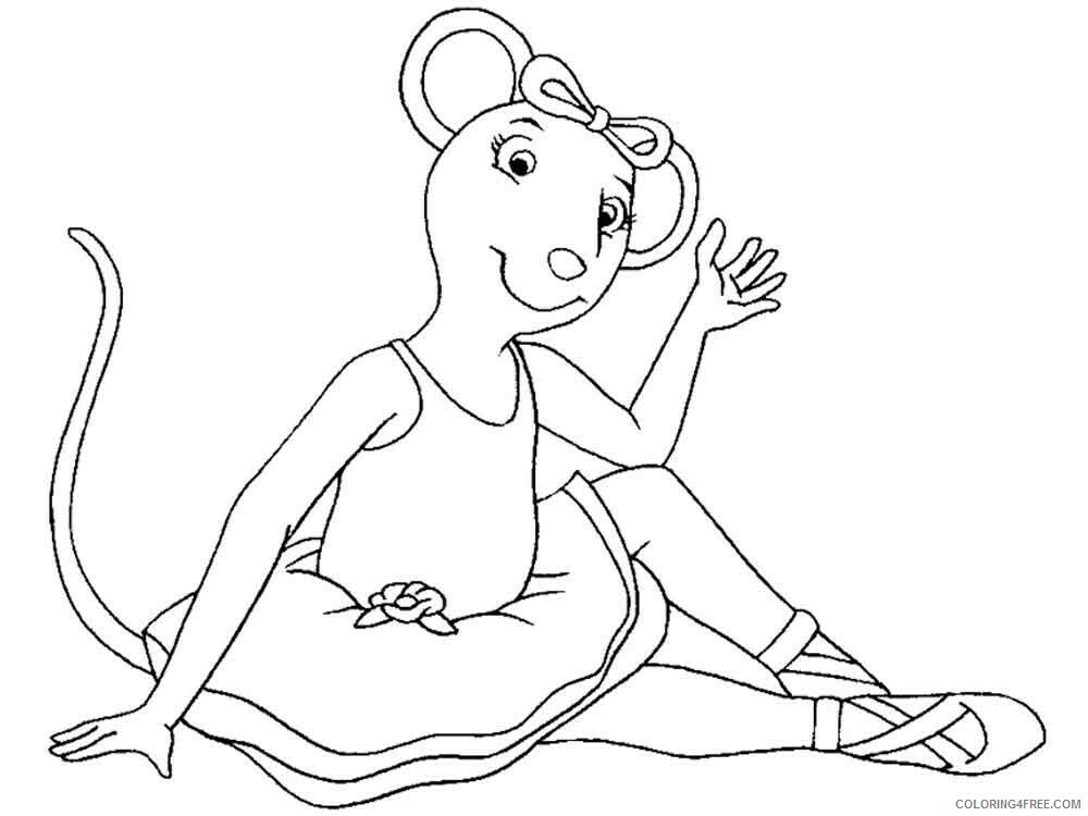 Angelina Ballerina Coloring Pages TV Film angelina ballerina 15 Printable 2020 00133 Coloring4free