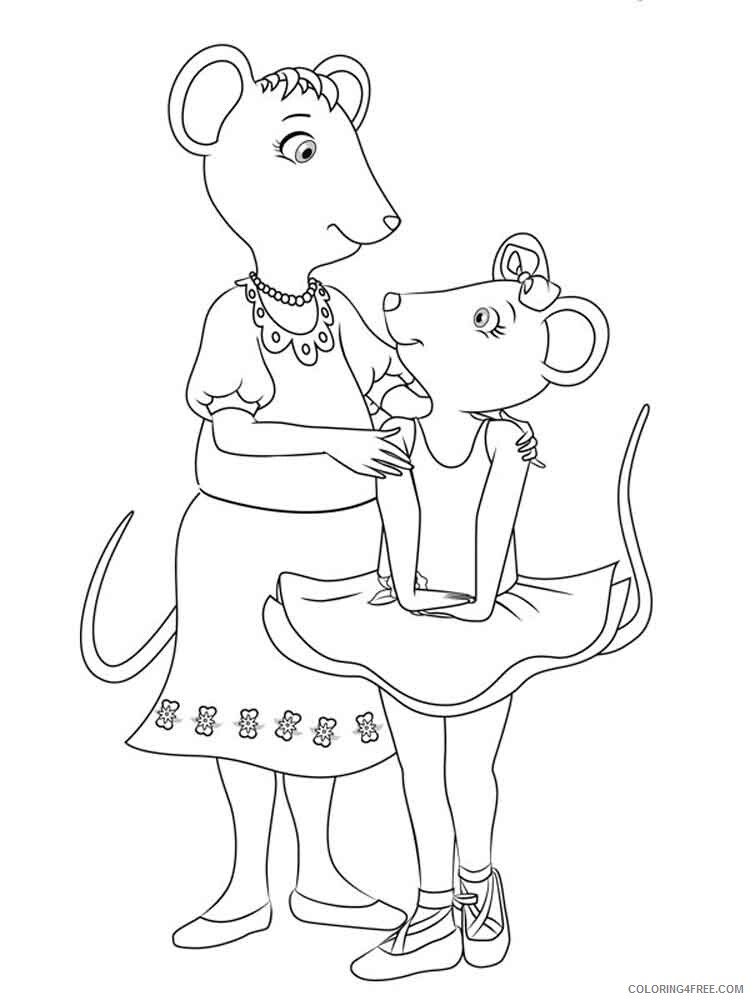 Angelina Ballerina Coloring Pages TV Film angelina ballerina 2 Printable 2020 00134 Coloring4free