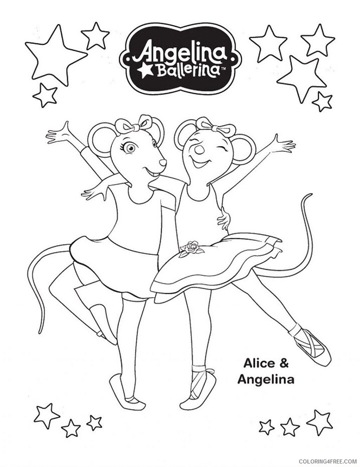 Angelina Ballerina Coloring Pages TV Film the affirmations Printable 2020 00117 Coloring4free