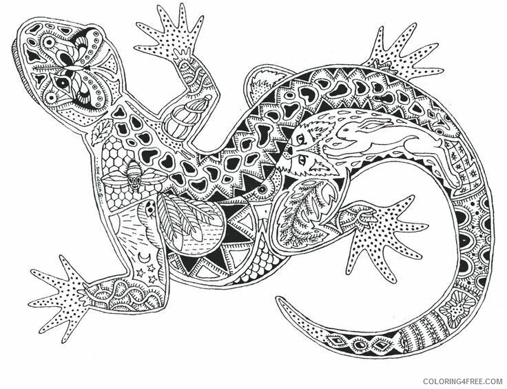 Animal Zentangle Coloring Pages Zentangle Animal Patterns Printable 2020 184 Coloring4free
