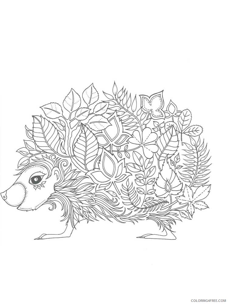 Animal Zentangle Coloring Pages zentangle Hedgehog 3 Printable 2020 380 Coloring4free