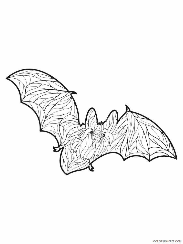Animal Zentangle Coloring Pages zentangle bat 8 Printable 2020 190 Coloring4free