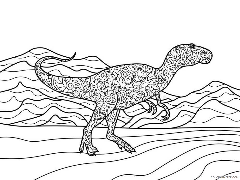 Animal Zentangle Coloring Pages zentangle dinosaur 14 Printable 2020 282 Coloring4free