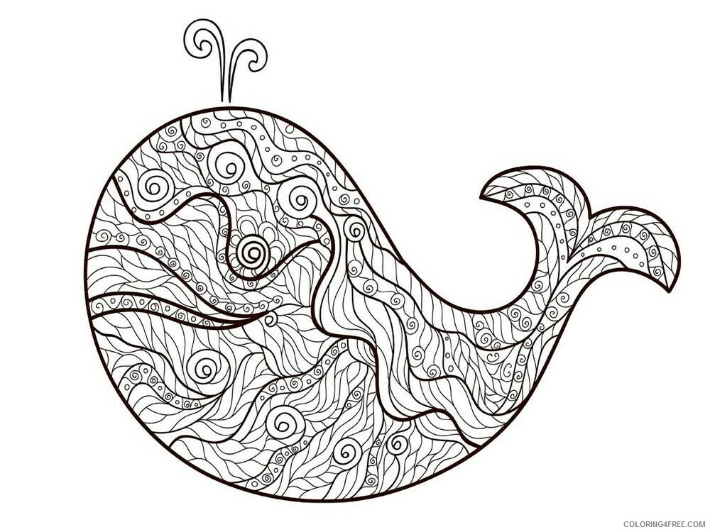 Animal Zentangle Coloring Pages zentangle fish 21 Printable 2020 324 Coloring4free