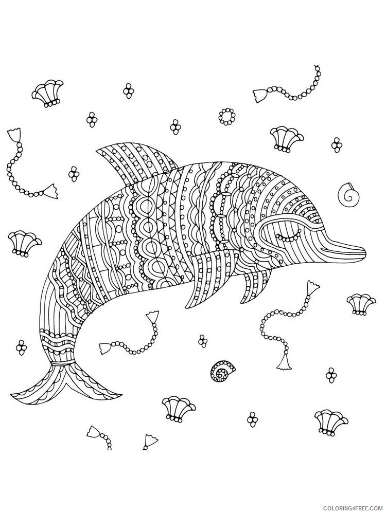 Animal Zentangle Coloring Pages zentangle fish 22 Printable 2020 325 Coloring4free