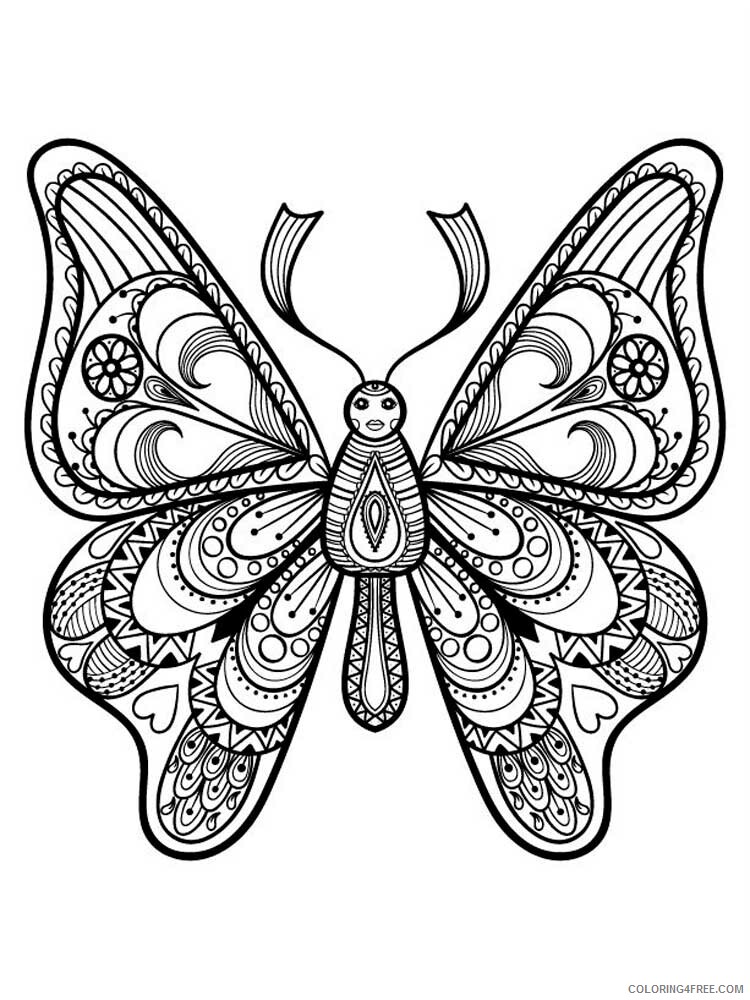 Animal Zentangle Coloring Pages zentangle insect 15 Printable 2020 387 Coloring4free