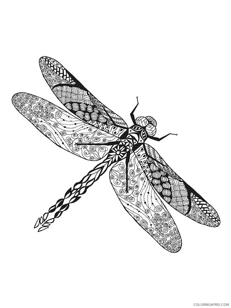 Animal Zentangle Coloring Pages zentangle insect 8 Printable 2020 405 Coloring4free