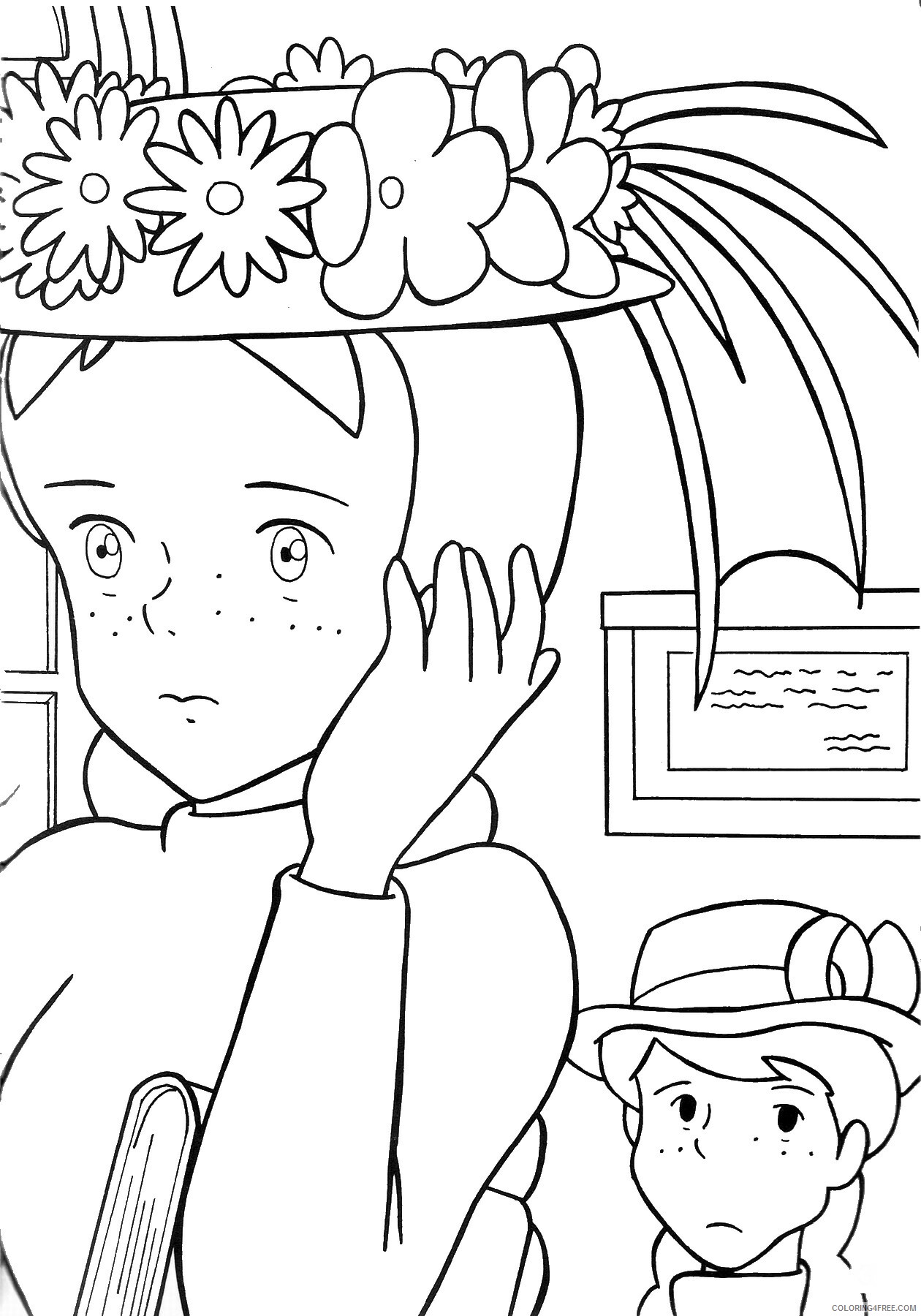 Anne of Green Gables Coloring Pages TV Film anne green gables 4 Printable 2020 00160 Coloring4free