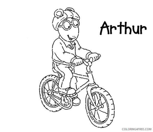 Arthur Coloring Pages TV Film Arthur Riding Bike Printable 2020 00231 Coloring4free