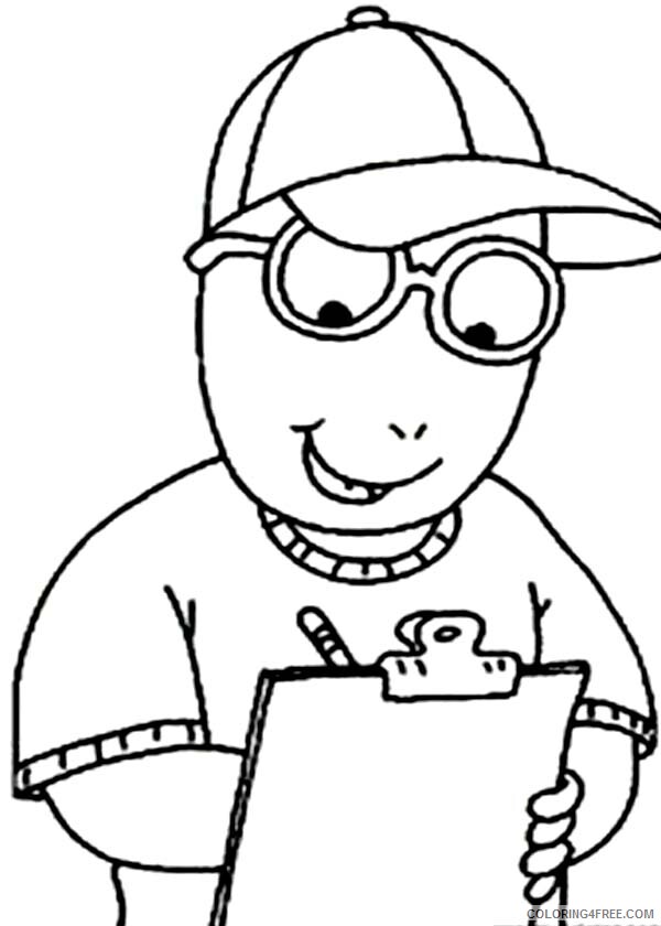 Arthur Coloring Pages TV Film Arthur Take a Note Printable 2020 00232 Coloring4free