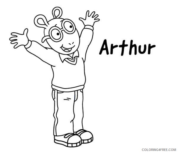 Arthur Coloring Pages TV Film Arthur is so Happy Printable 2020 00226 Coloring4free