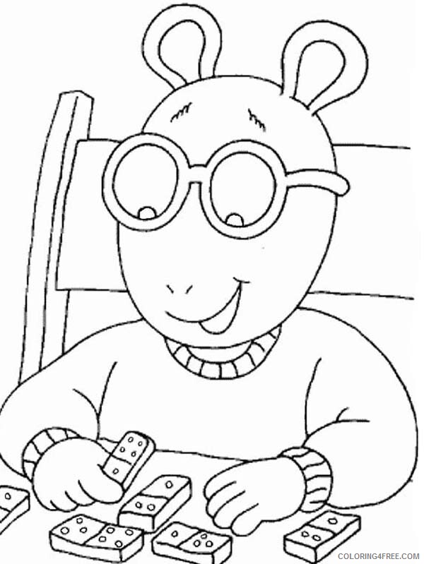 Arthur Coloring Pages TV Film How to Draw Arthur Read Printable 2020 00244 Coloring4free