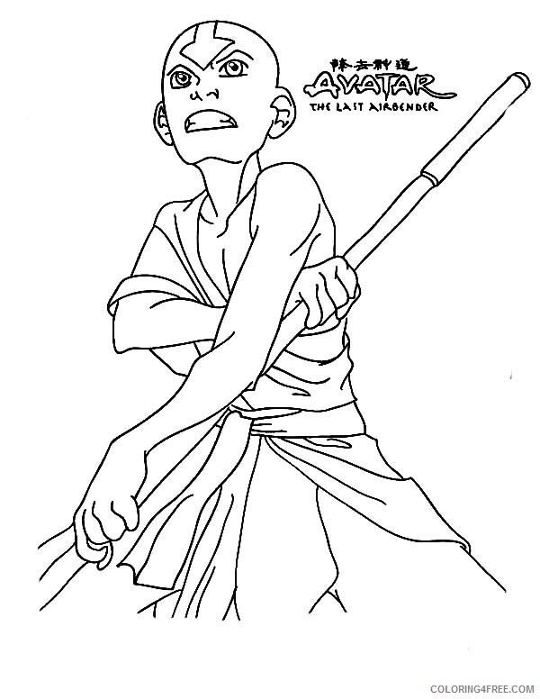 Avatar the Last Airbender Coloring Pages TV Film Aang Printable 2020 00343 Coloring4free