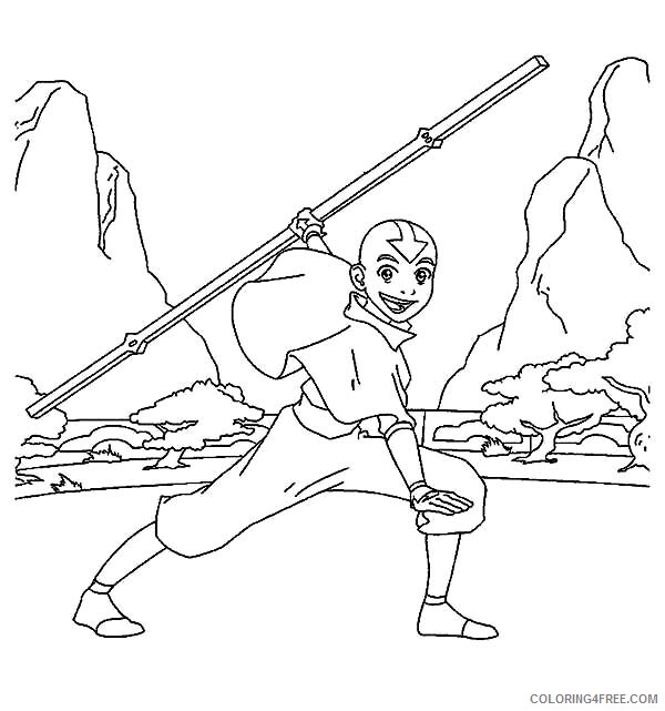 Avatar the Last Airbender Coloring Pages TV Film How to Draw Aang Printable 2020 00329 Coloring4free