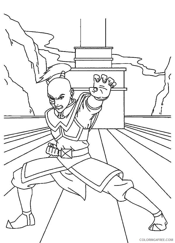 Avatar the Last Airbender Coloring Pages TV Film Prince Zuko Training on Ship 2020 00336 Coloring4free