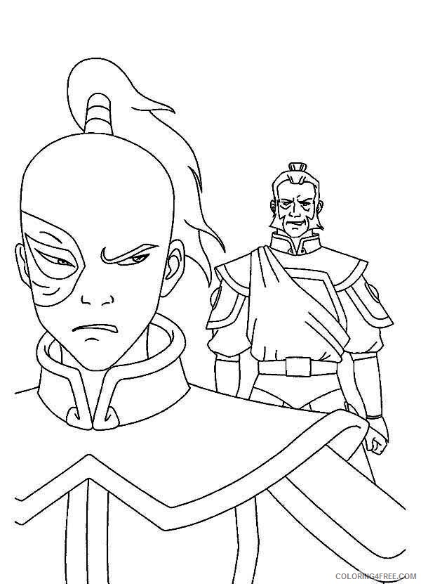 Avatar the Last Airbender Coloring Pages TV Film Zuko Hate Admiral Zhao Printable 2020 00340 Coloring4free