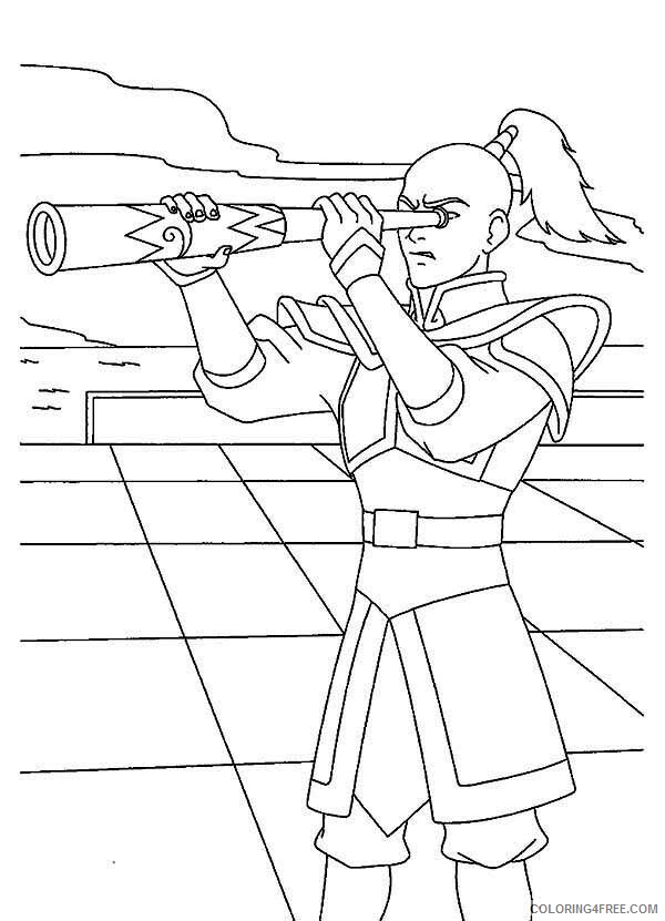 Avatar the Last Airbender Coloring Pages TV Film Zuko Using Telescope 2020 00341 Coloring4free