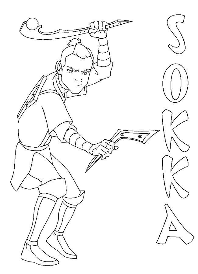 Avatar the Last Airbender Coloring Pages TV Film avatar 13 Printable 2020 00320 Coloring4free