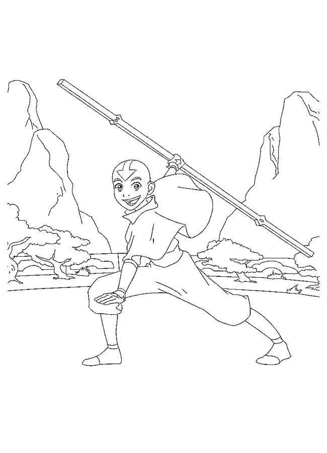 Avatar the Last Airbender Coloring Pages TV Film avatar 42 Printable 2020 00325 Coloring4free