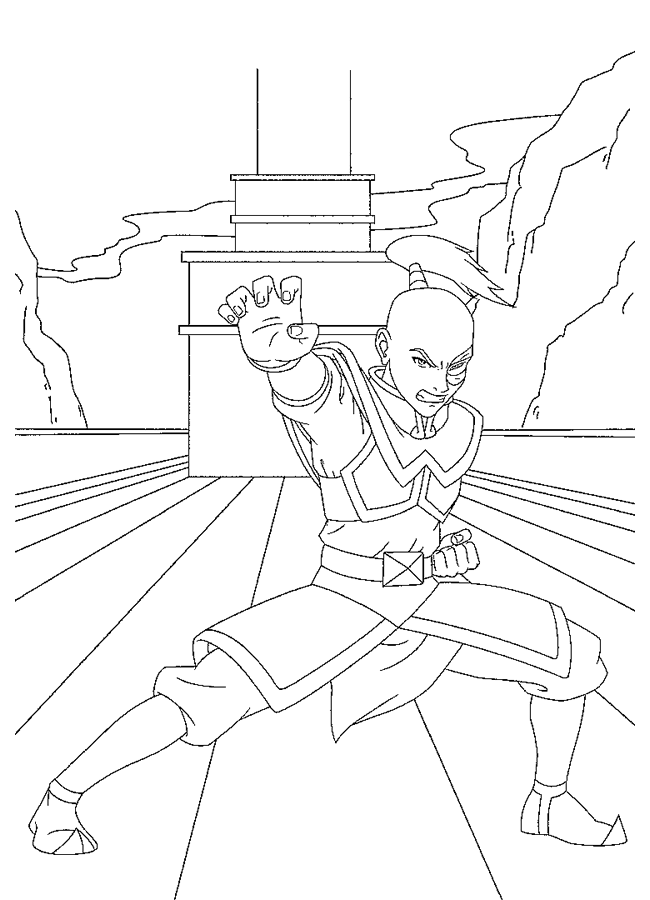 Avatar the Last Airbender Coloring Pages TV Film avatar 7 Printable 2020 00327 Coloring4free