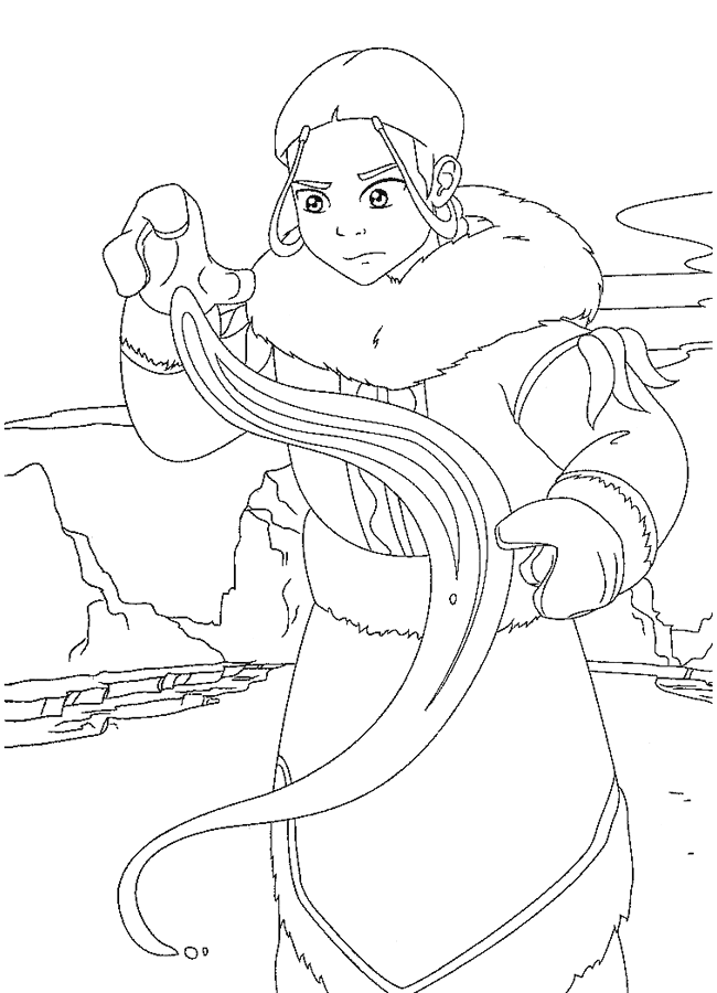 Avatar the Last Airbender Coloring Pages TV Film avatar gwFDP Printable 2020 00312 Coloring4free