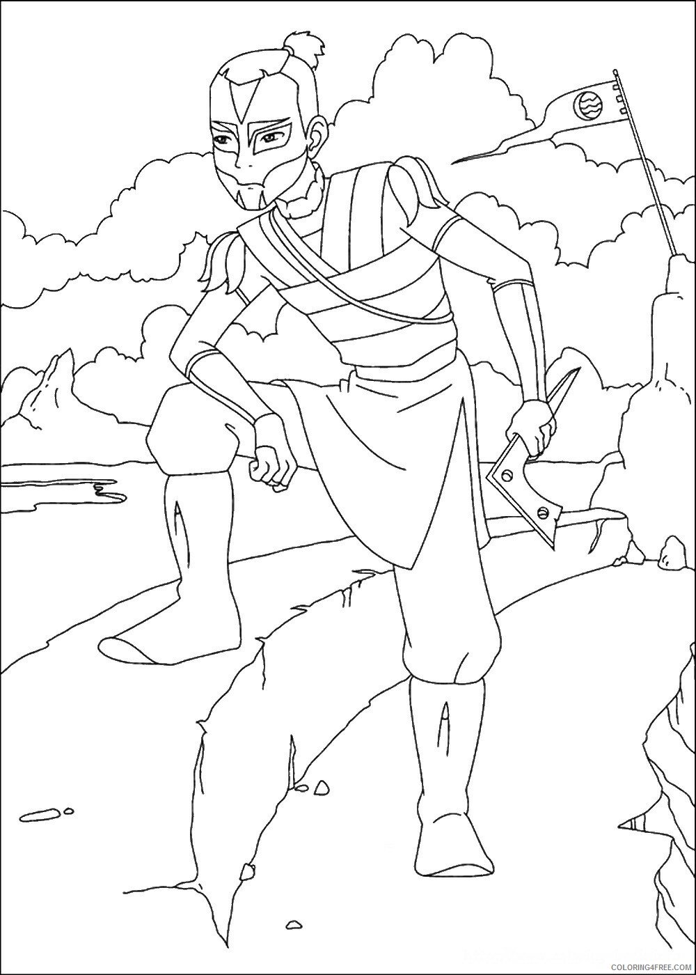 Avatar the Last Airbender Coloring Pages TV Film avatar_cl103 Printable 2020 00262 Coloring4free
