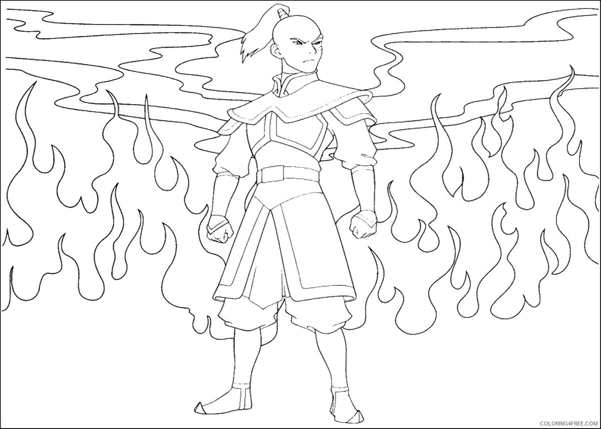 Avatar the Last Airbender Coloring Pages TV Film avatar_cl124 Printable 2020 00282 Coloring4free