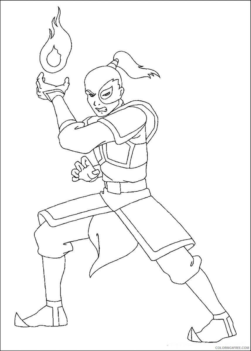 Avatar the Last Airbender Coloring Pages TV Film avatar_cl125 Printable 2020 00283 Coloring4free