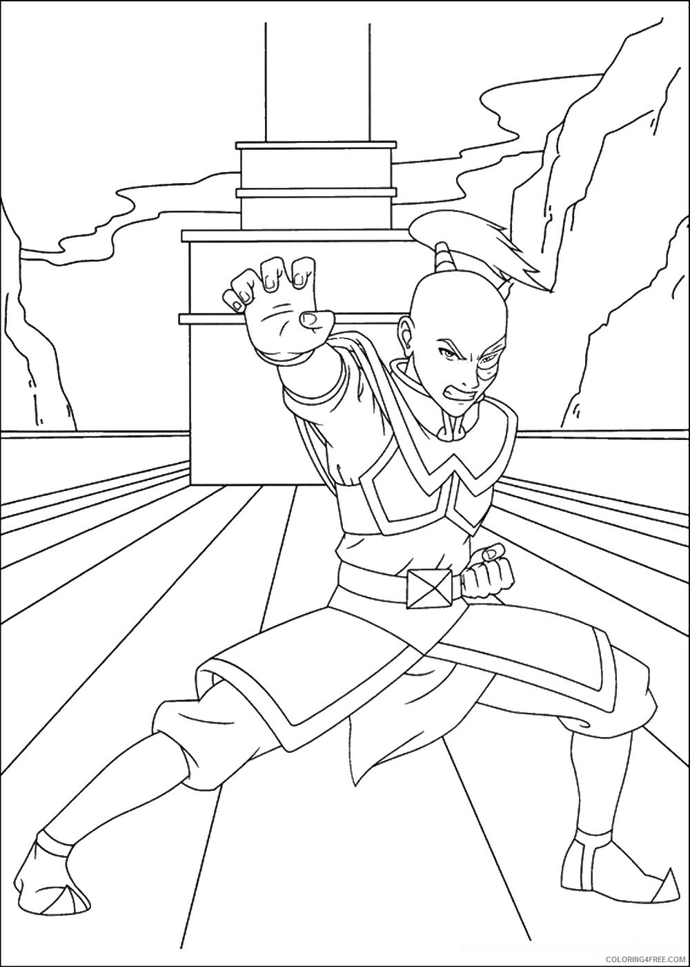 Avatar the Last Airbender Coloring Pages TV Film avatar_cl129 Printable 2020 00287 Coloring4free