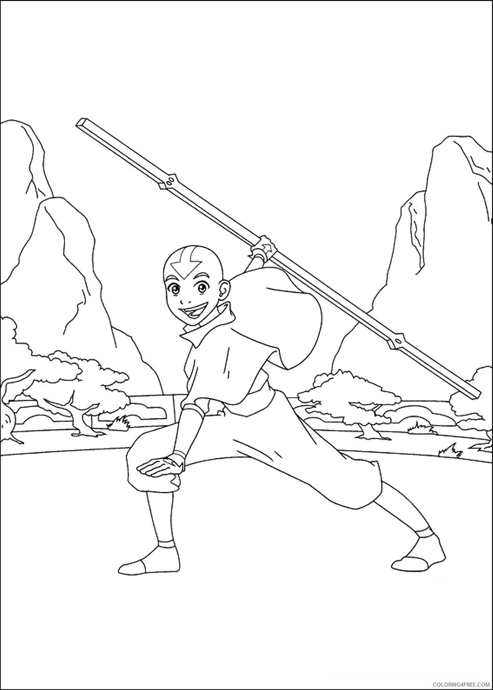 Avatar the Last Airbender Coloring Pages TV Film avatar_cl130 Printable 2020 00288 Coloring4free